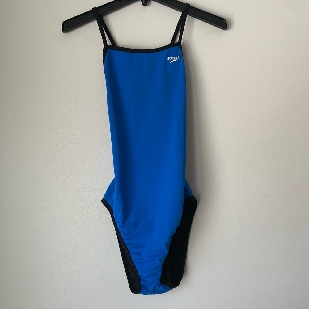 Speedo Solid Blue / Black Reversible Extreme Back… - image 8